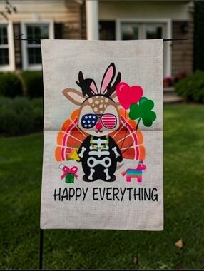 All Season \ All Holiday Colorful Every Holiday Garden Flag